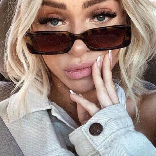 نظارات شمسية مستطيلة صغيرة للنساء - أناقة وعصرية لا تقاوم